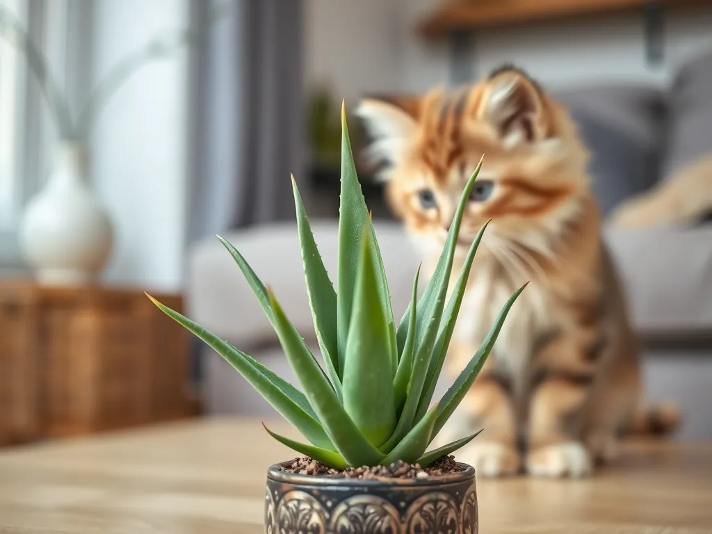 Czy aloes jest trujący dla kota?