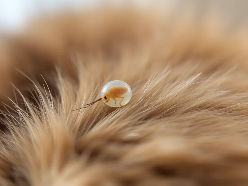 Jak wyglądają jaja pcheł u kota?