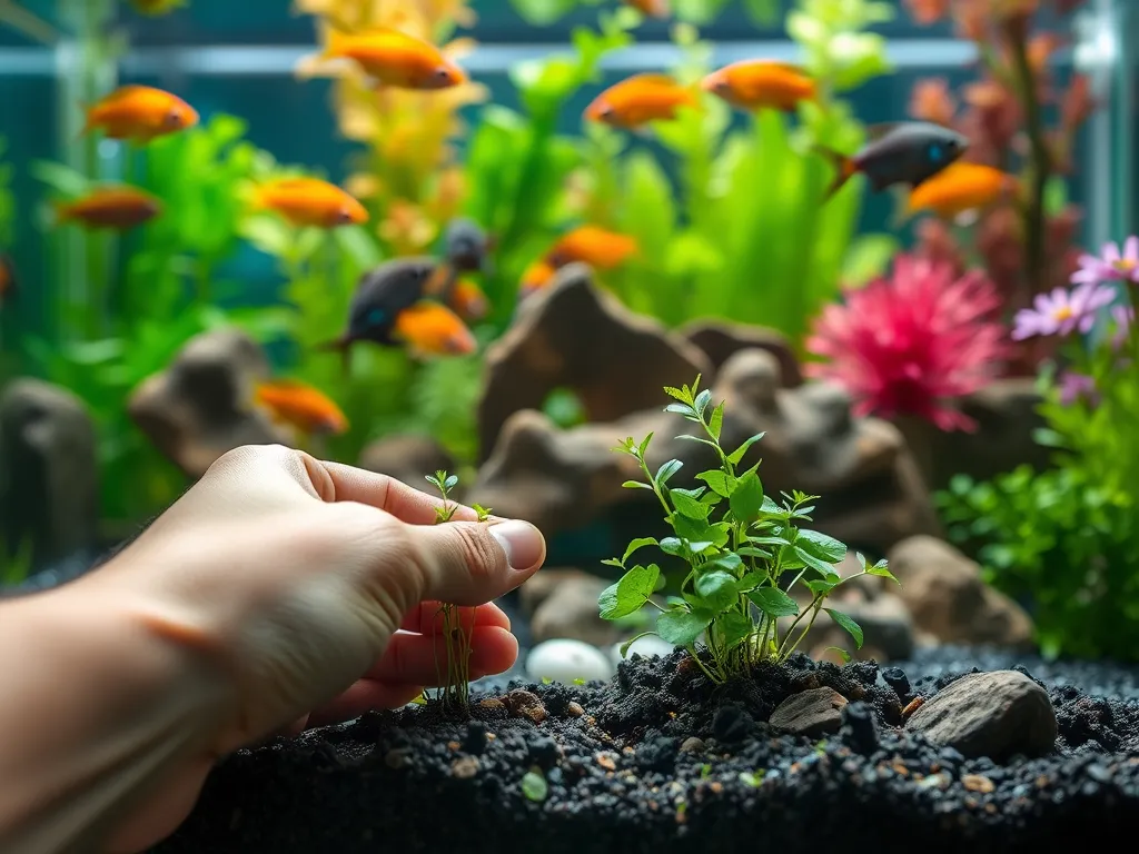 Jak sadzić rośliny w akwarium?